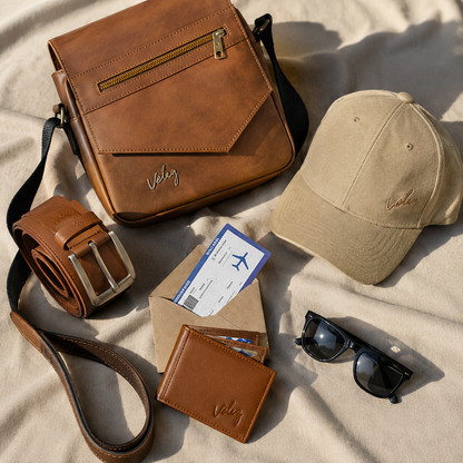 COMBO EDICION DIA DEL PADRE|BOLSO+BILLETERA+CORREA+GORRA