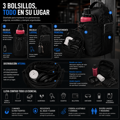 IronBag™ | Bolso Magnético de Gimnasio