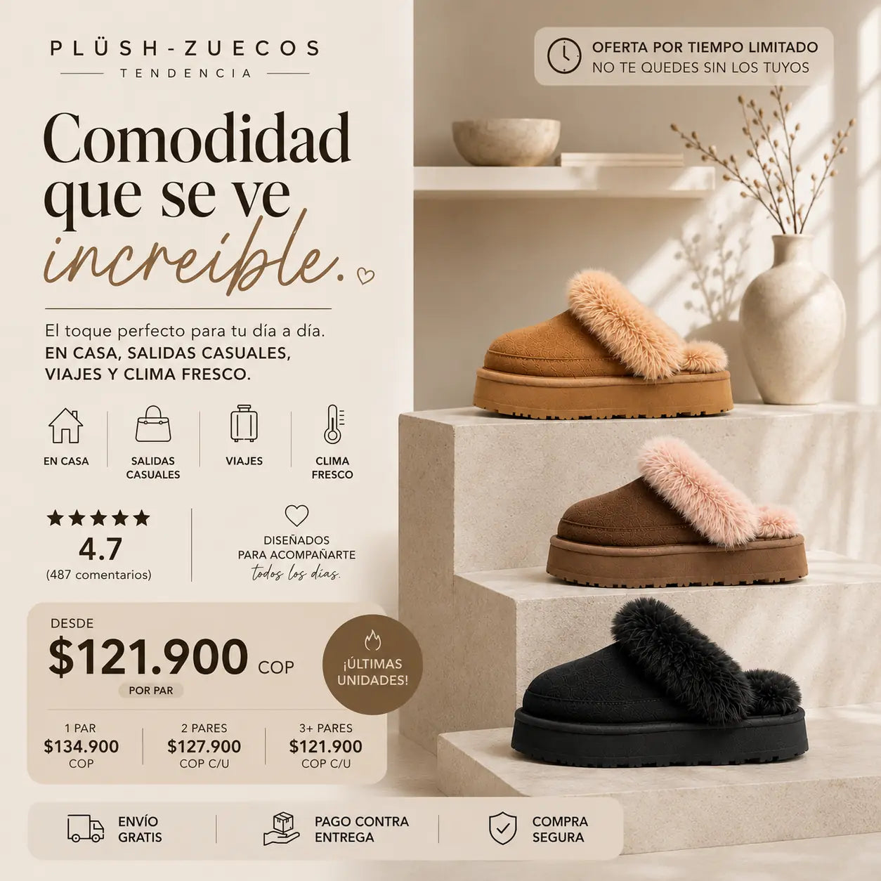 PLÜSH-ZUECOS TENDENCIA